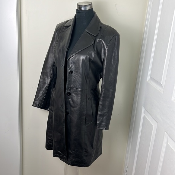 Solo Vintage Canada Made Leather Outerwear Jacket Size Medium - Picture 7 of 15